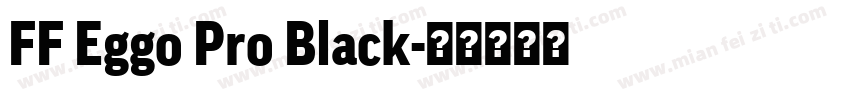 FF Eggo Pro Black字体转换